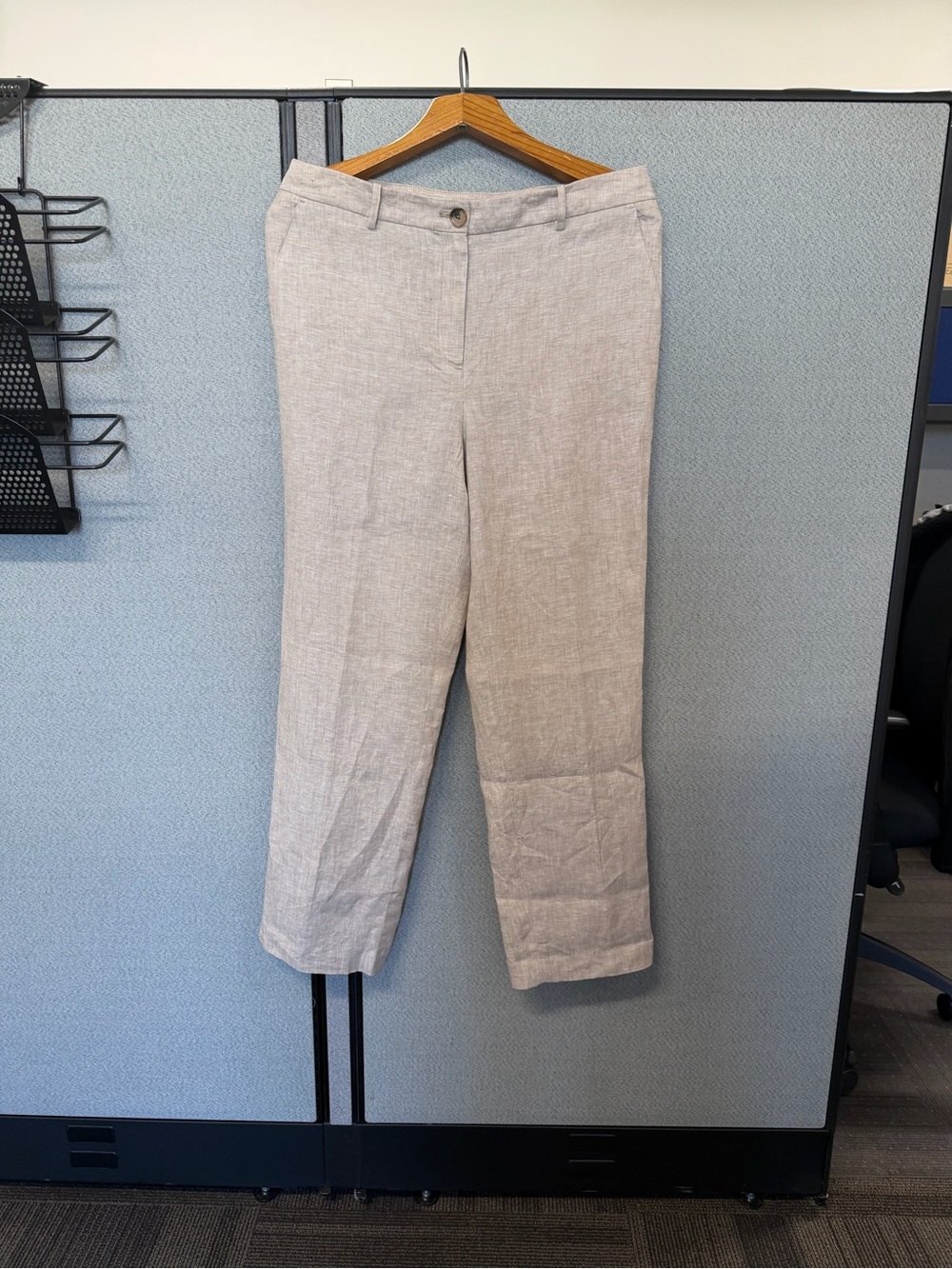 Talbots Light Beige 100% Linen Dress Pants - New Without Tags